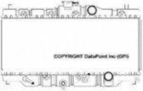 86-1989 Honda Accord OSC 928 Radiator
