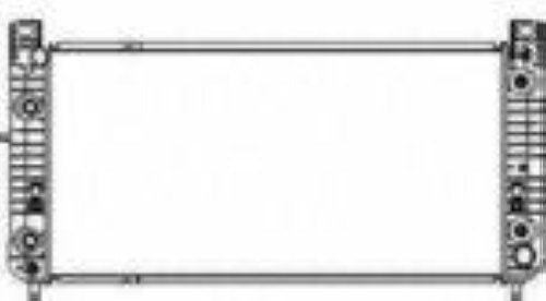 Radiador para 01-02 GM C6500 C7500 TopKick 8.1L 5-Sp Auto Trans + 5/8 Qk Connect