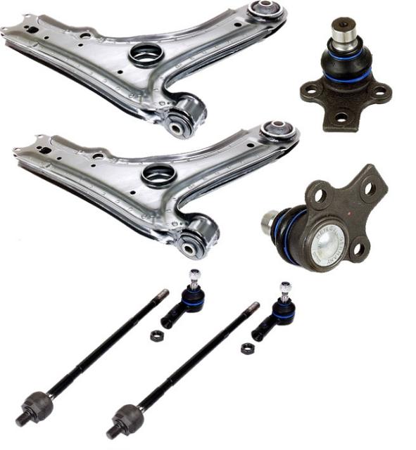 Control Arm Ball Joint Tie Rod Ends 93-98 Volkswagen Jetta Cabrio with TRW Rack