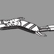 1985-1988 BMW 535i 535is 635csi Rear Muffler OEM NEW