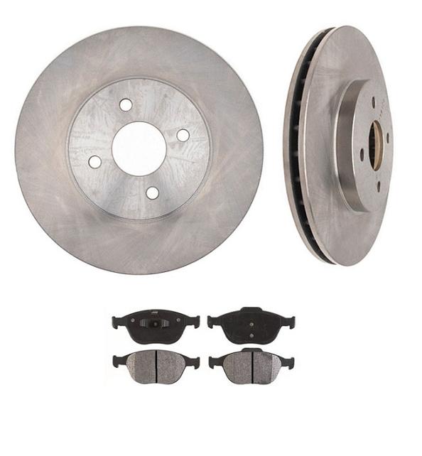 02-04 Fits Ford Focus SVT Front Brake Rotors & Pads 54113 CD970