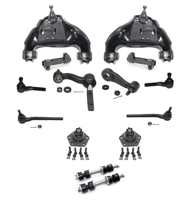 99-05 S10 Blazer Pick Up 4x4 Up Control Arms Ball Joints Outer Tie Rod Ends 14Pc