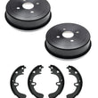 Fits 1993-1998 Toyota Corolla / Geo Prizm (2) Rear Brake Drums and Shoes