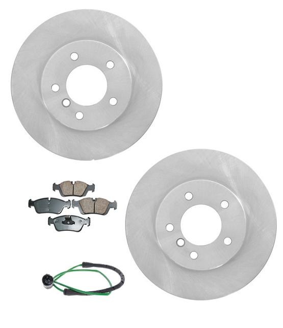 01-05 325Xi Fits BMW Front Brake Rotors & Pads & Sensors 140778451 34173 MD781