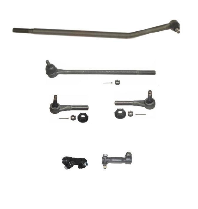 Fits 88-89 Ford Bronco II Rear Wheel Drive 6Pc Outer Tie Rods Drag Links Sleeves