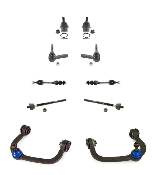 F150 Mark LT 4x4 6 Stud Carga útil estándar Kit de chasis maestro de 10 piezas (2) Brazo de control