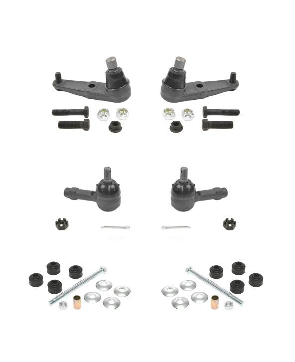 Escort 6Pc Chassis Kit Low Ball Joints Sway Bar Tie Rods K8773 K7305 ES3048RL