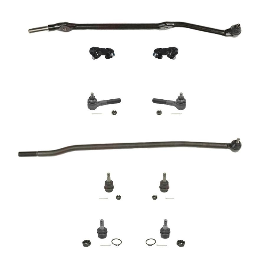 Kit de varillas de amarre de rótula de enlace de arrastre, Kit de 10 piezas para Jeep Grand Cherokee V8 93-98