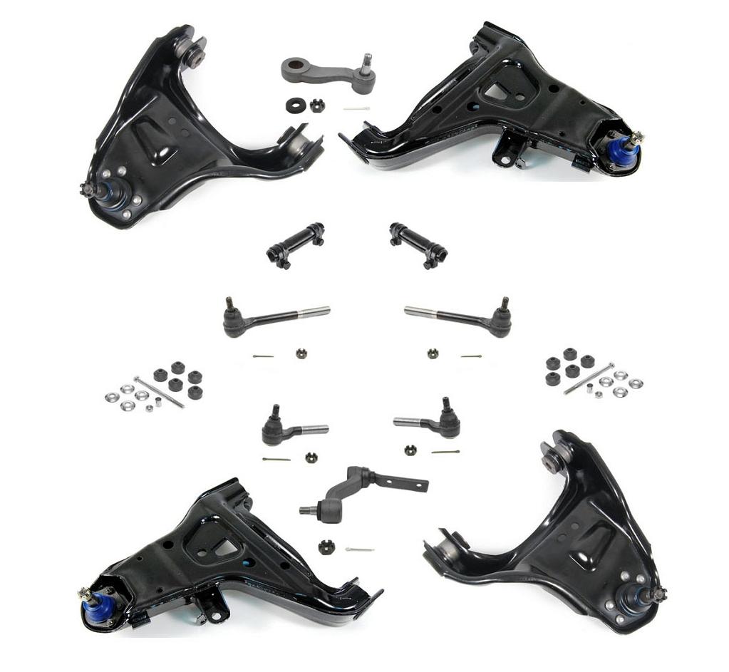 For S10 Blazer Pick Up 4x4 Upper & Lower Control Arms Ball Joints Outer Tie Rods