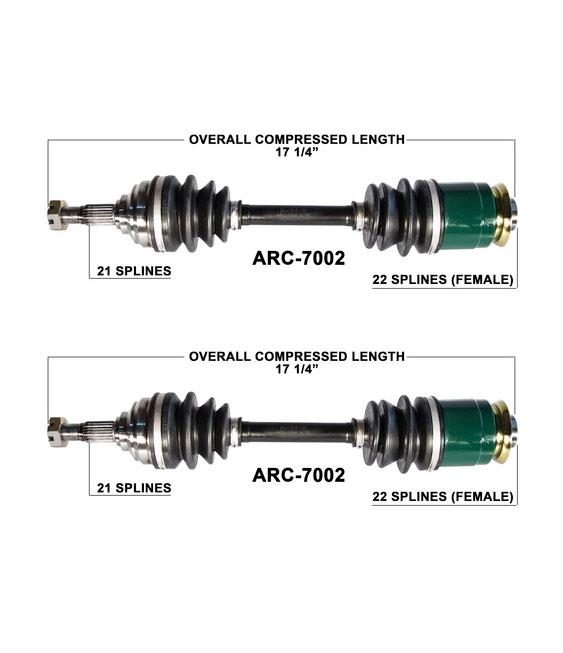 Arctic Cat 250 300 4X2 4X4 Rear L & R CV Axle Shaft Complete ARC7002