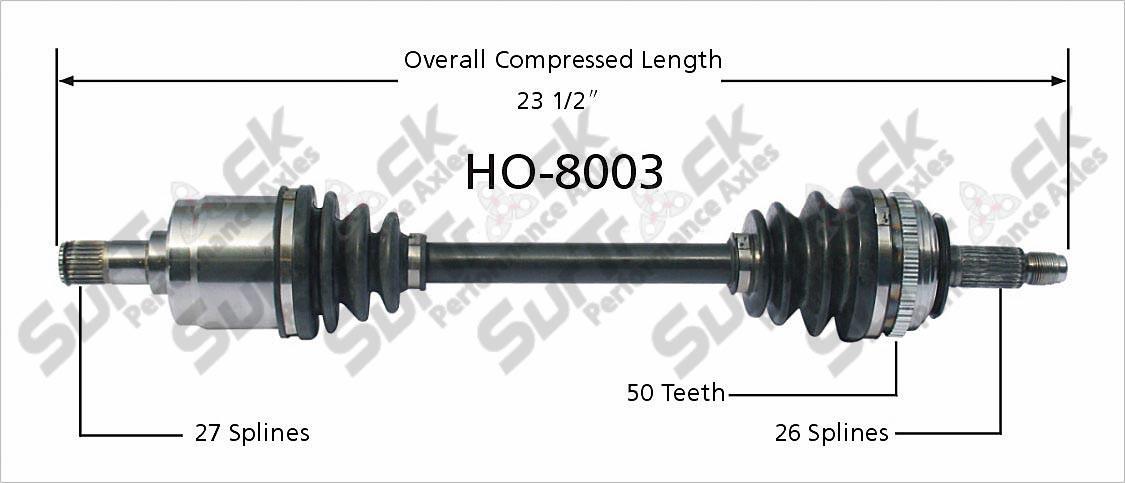1990-93 Acura Integra Front Driver Side CV Drive Axle Shaft Constant Velocity
