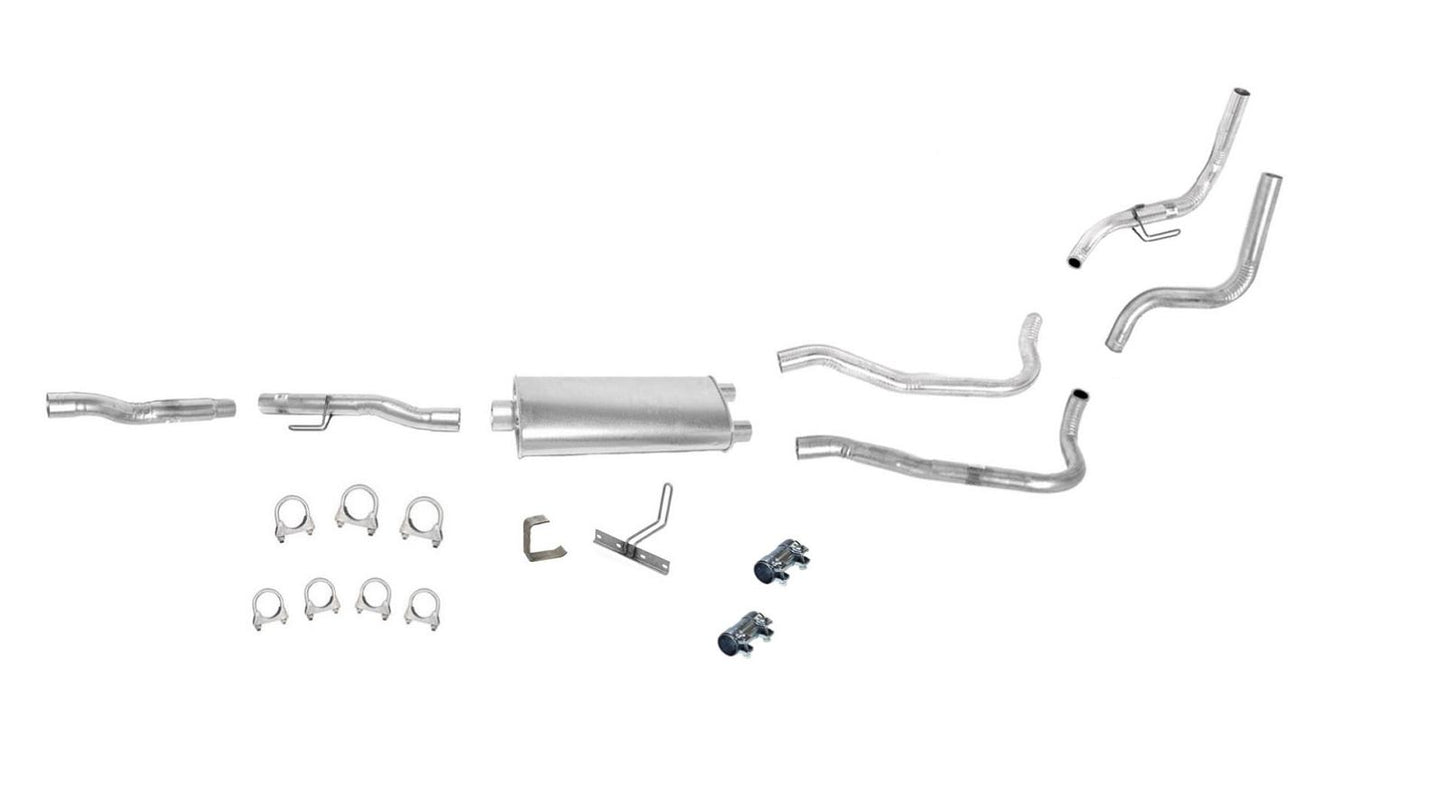 FIts 88-93 Silverado Pick Up 131 Inch W/ Base 5.7 Rear Wheel Dive Exhaust System