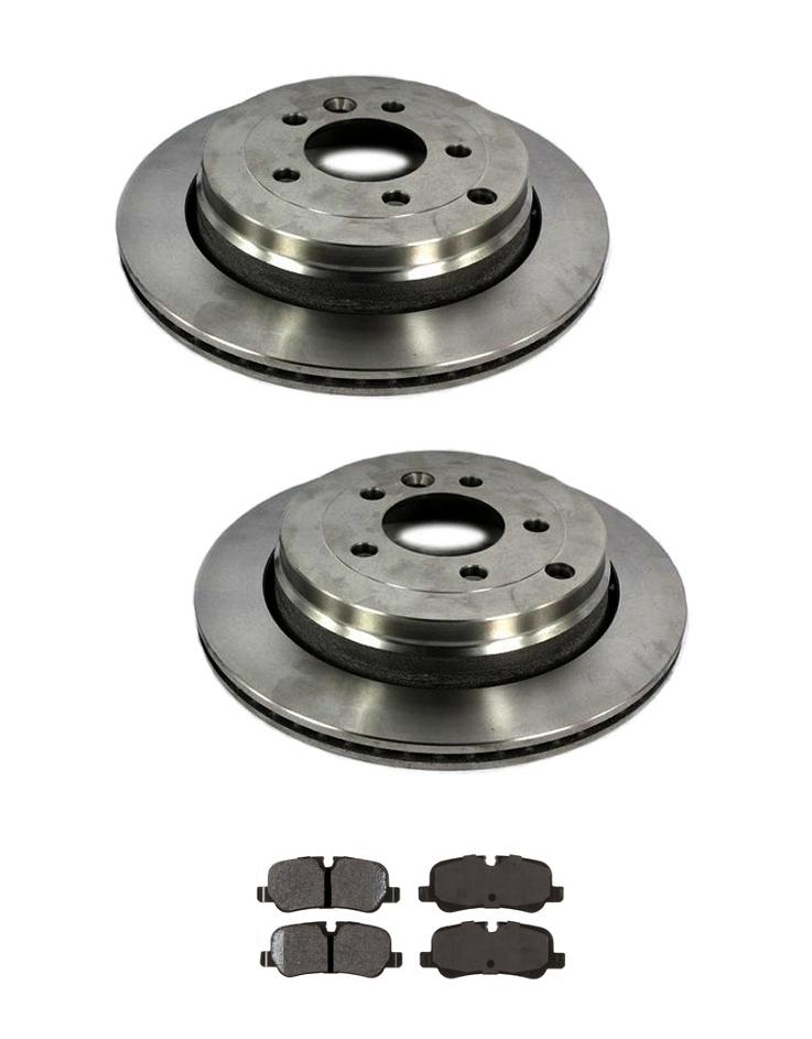 For Land Rover 2006 2007 Range Rover LR3 4.0L REAR Brake Rotors & Brake Pads