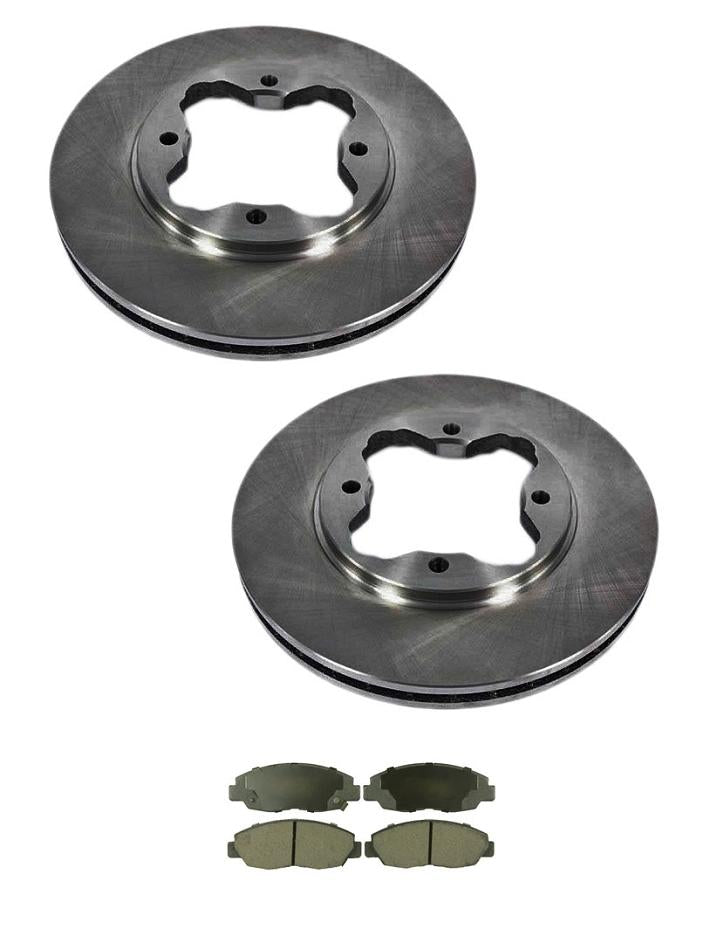 Fits Honda Accord 2.2L Sedan Coupe 1994-1997 Front Disc Brake Rotor Ceramic Pads