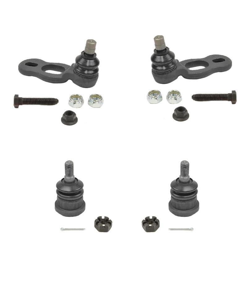 For 1998-2002 Lincoln Town Car Crown Victoria (4) Upper & Lower Ball Joints