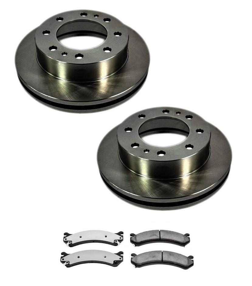 Fits for 99-04 Chevrolet Silverado 2500 Front Brake Brake Rotors Ceramic Pads 3p