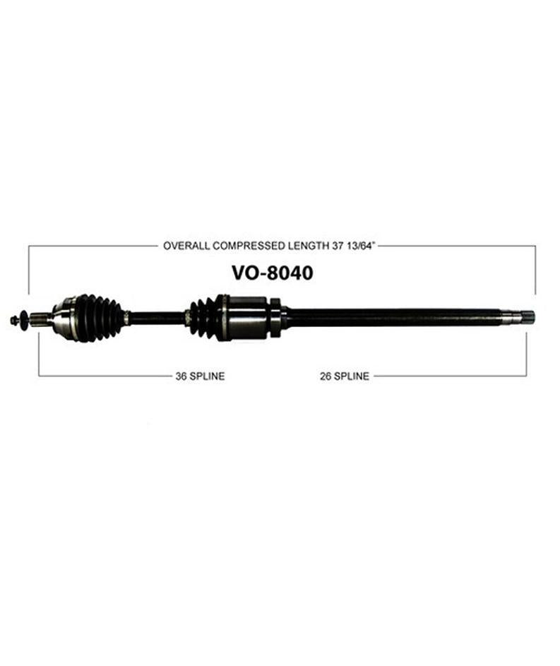 C30 08-12 C70 06-12 S40 04-10 V50 05-11 Eje delantero P/S FWD A/T Cv