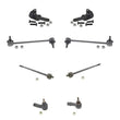 For Focus 00 to 04/04/2004 Ball joints Tie Rods Sway Bar Links 8Pc Chassis Kit