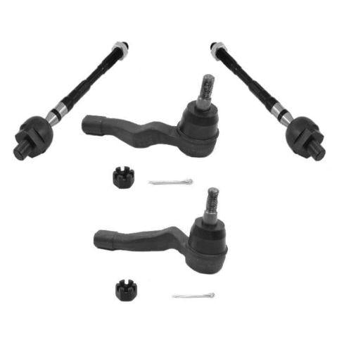 Kit de 4 varillas de acoplamiento interiores y exteriores para extremos de varilla de acoplamiento exteriores 350Z y G35 03-09 NUEVO