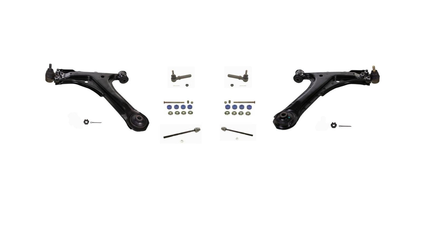 Fits 95-05 Chevrolet Cavalier Front Lower Inner Outer Tie Rods & Links