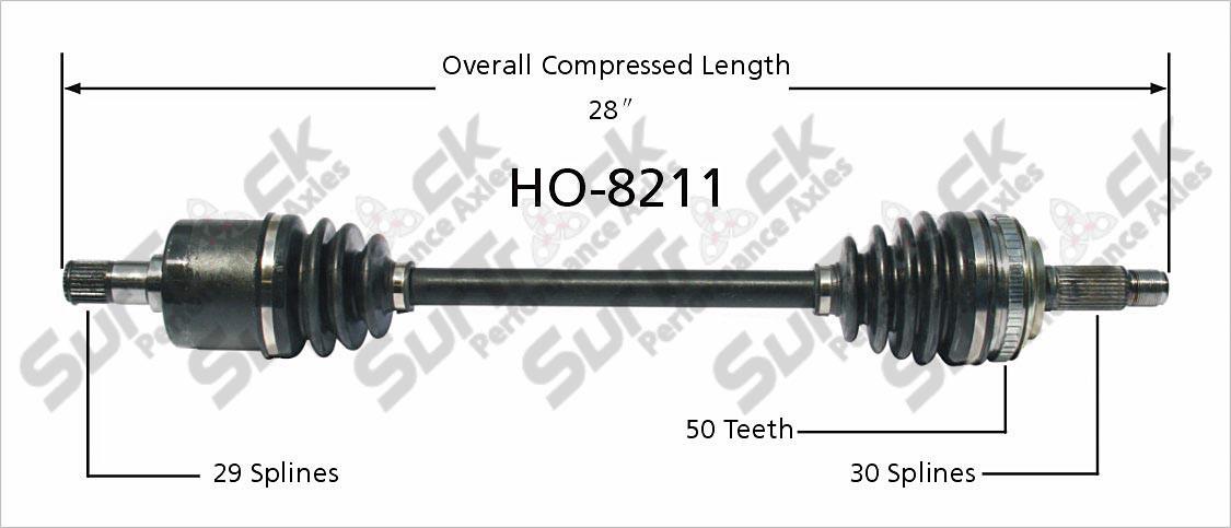 CV Drive Axle Shaft Fits Acura MDX 2003-06 Front D