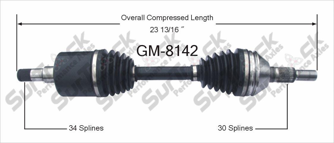 CV Drive Axle Shaft Fits Oldsmobile Alero Pontiac Grand AM 2000-04 front D