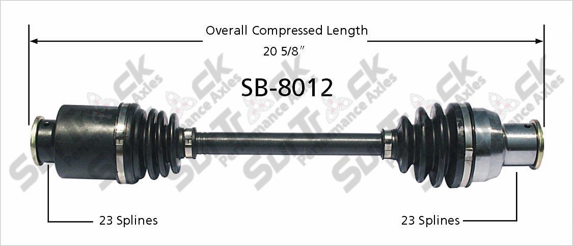 Rear Driver & Passenger CV Drive Axle Shaft Fits for Subaru Loyale, Xt 1987-94