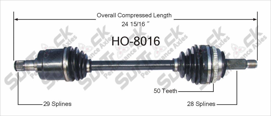 CV Drive Axle Shaft Fits Acura CL 3.0 Honda Accord 1994-99 Front D