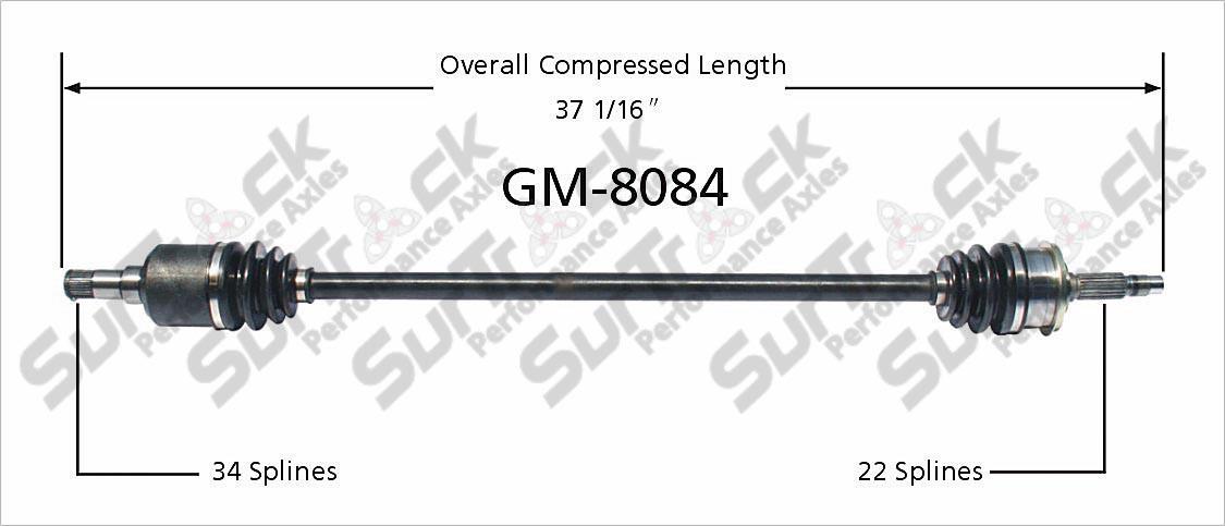 CV Drive Axle Shaft Fits Geo Metro Isuzu Stylus 1990-93 Front P