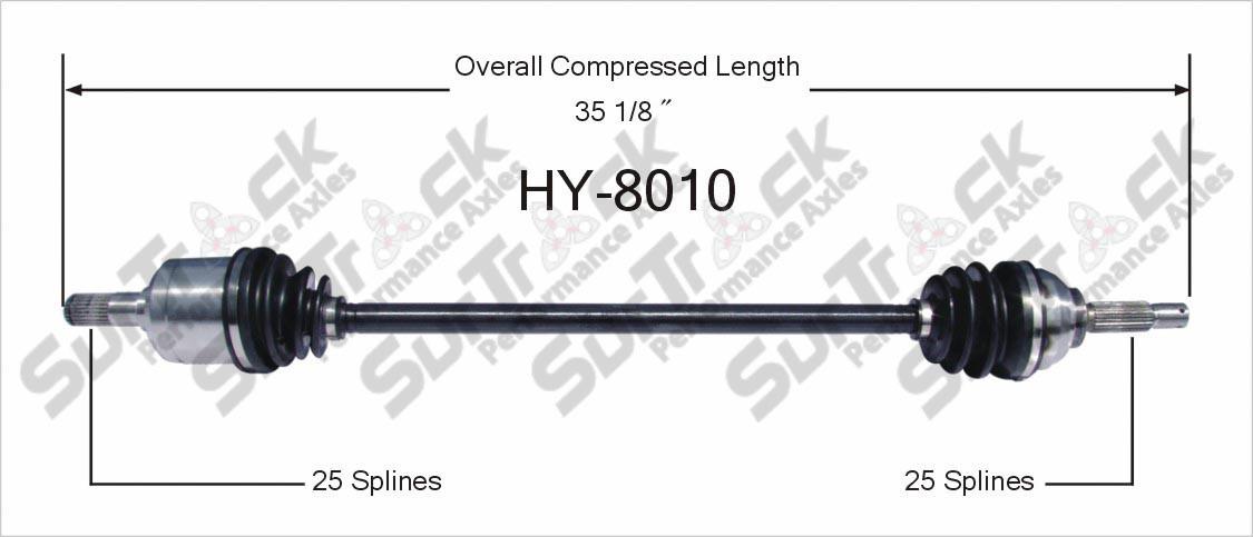 CV Drive Axle Shaft Fits Hyundai Scoupe 1993-95 Front P