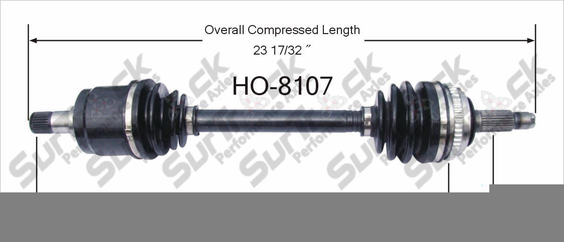 CV Drive Axle Shaft Fits Honda Civic Wagon 1988-91 Front P