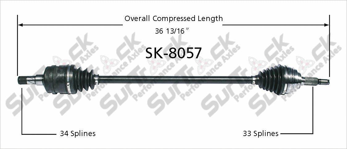 CV Drive Axle Shaft Fits Chevy Optra Suzuki Forenza Reno M/T 2004-08 Front P