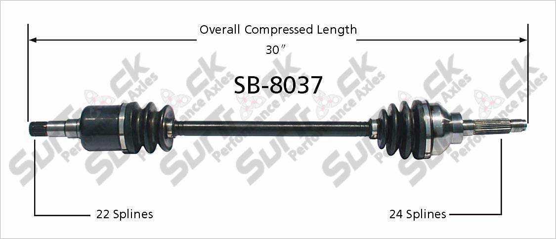 Rear Driver & Passenger CV Drive Axle Shaft Fits for Subaru Impreza 1993-00