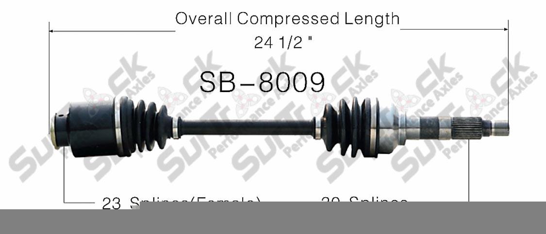 Front Driver & Passenger CV Drive Axle Shaft Fits for Subaru Brat 1978-81