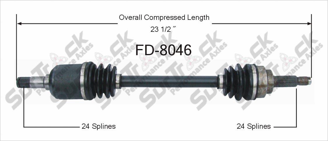 CV Drive Axle Shaft Fits Ford Festiva 1989-93 Front D