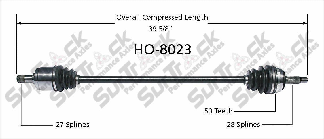 New CV Drive Axle Shaft Fits Accord 1998-02 4 Cly Front Drivers Side Autiomatic