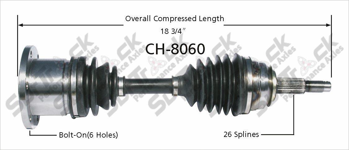 New CV Drive Axle Shaft Fits Dodge Dakota 1987-90 Front D/P