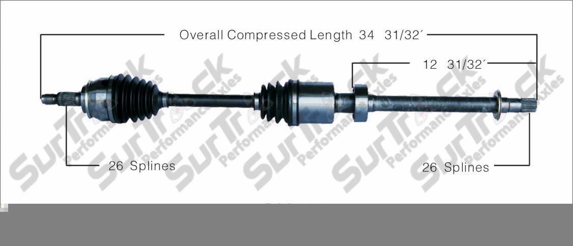 New CV Drive Axle Shaft Fits Mini Cooper A/T Supercharged 2005-08 front P