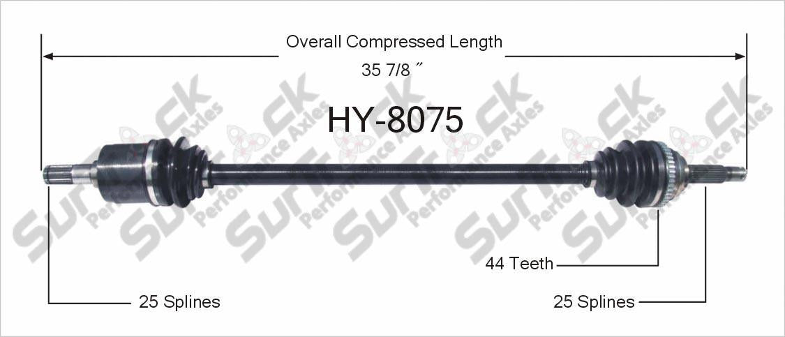 CV Drive Axle Shaft Fits Hyundai Accent 2000-05 Front P