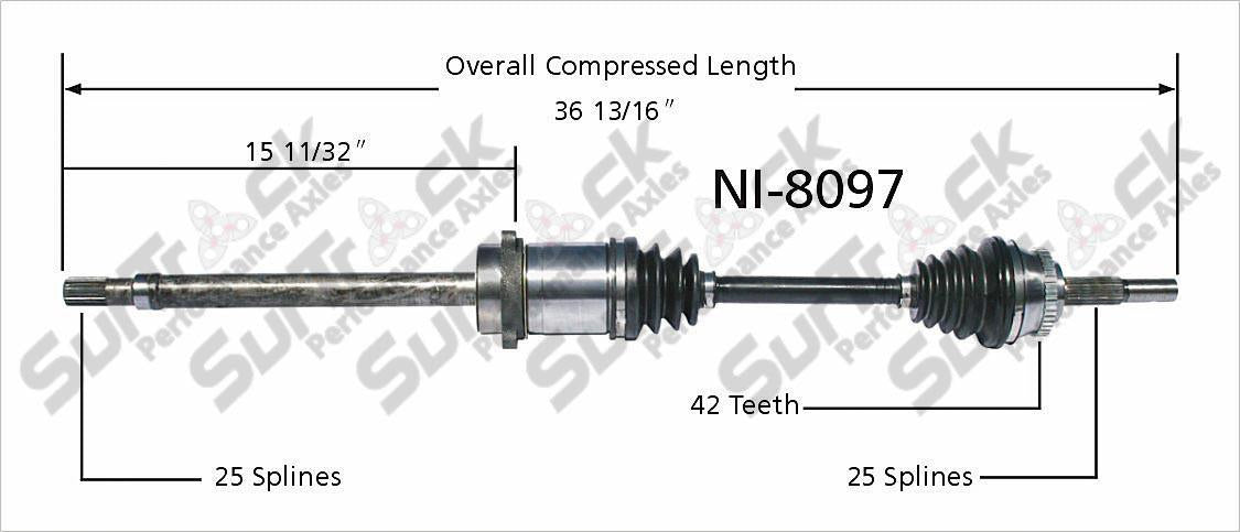 New CV Drive Axle Shaft Fits Nissan 200SX, Sentra 1998-99 Front P