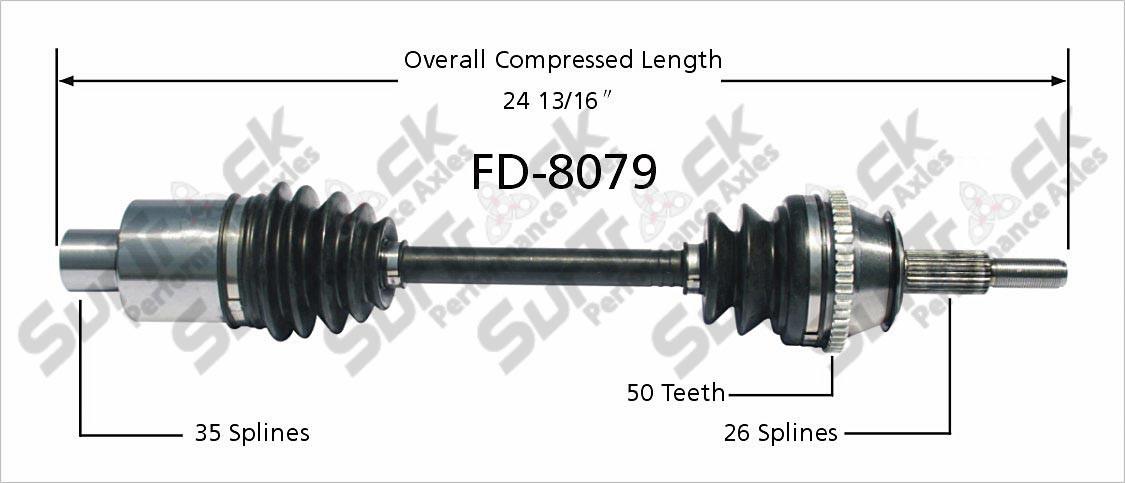 CV Drive Axle Shaft Fits Ford Taurus SHO 1989-95 Front P