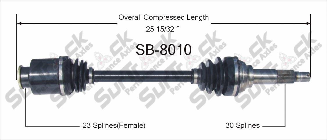 New CV Drive Axle Shaft Front Driver & Passenger Side Fits for Subaru 1980-89