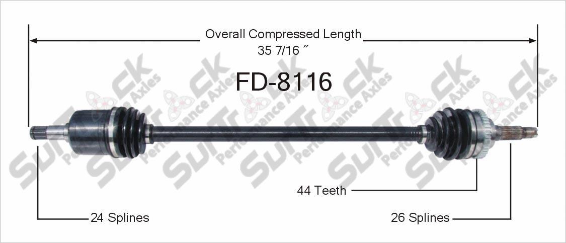 CV Drive Axle Shaft Fits Ford Escort ZX2 1998-03 Front P