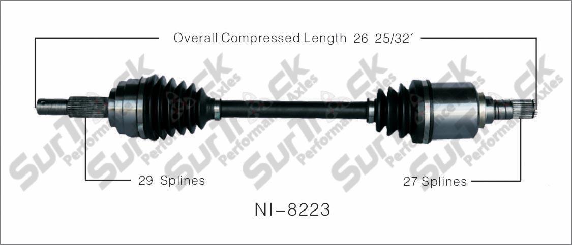 New CV Drive Axle Shaft Fits Nissan Sentra 2.0L A/T 2007-10 Front D