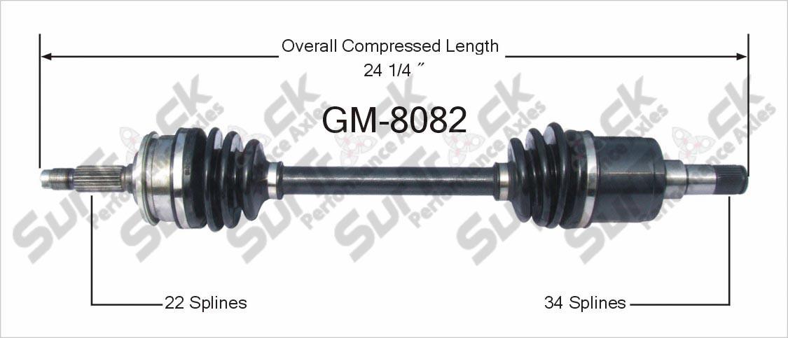 CV Drive Axle Shaft Fits Geo Metro Isuzu Stylus 1990-93 Front D