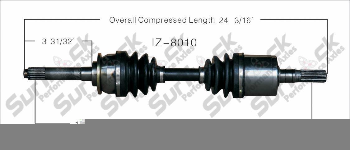 New CV Drive Axle Shaft Fits Isuzu Vehicross Passenger 1999-01 Front P