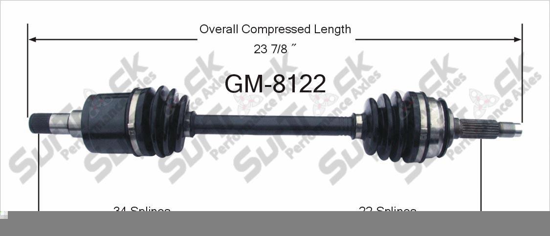 CV Drive Axle Shaft Fits Spectrum Geo Spectrum Isuzu I-Mark 1985-89 Front D