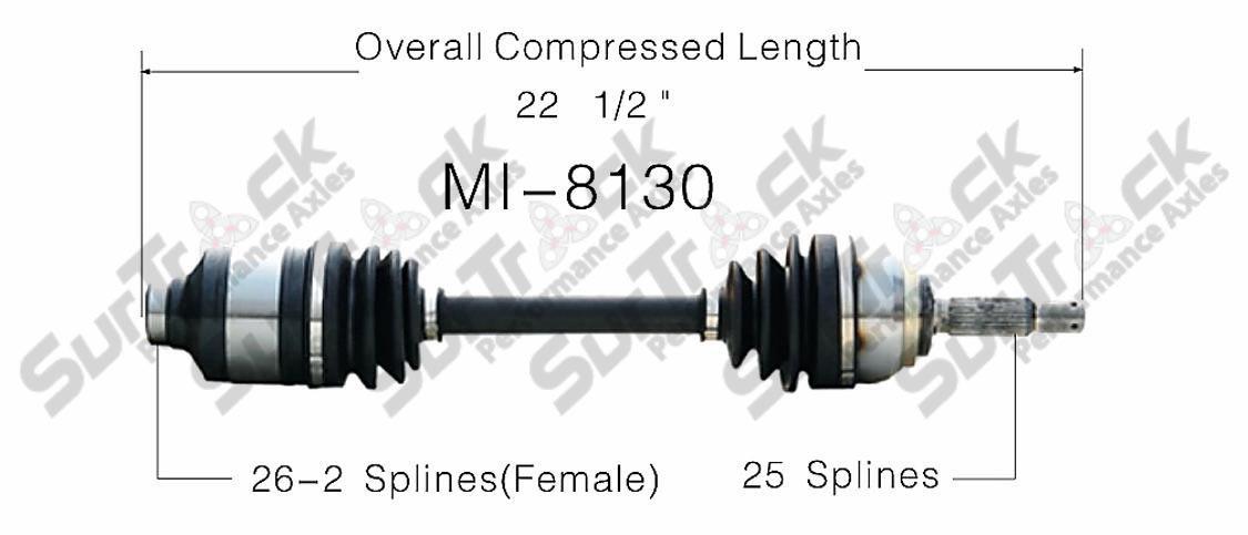 CV Drive Axle Shaft Fits Mitsubishi Galant Sigma 1988 Front D