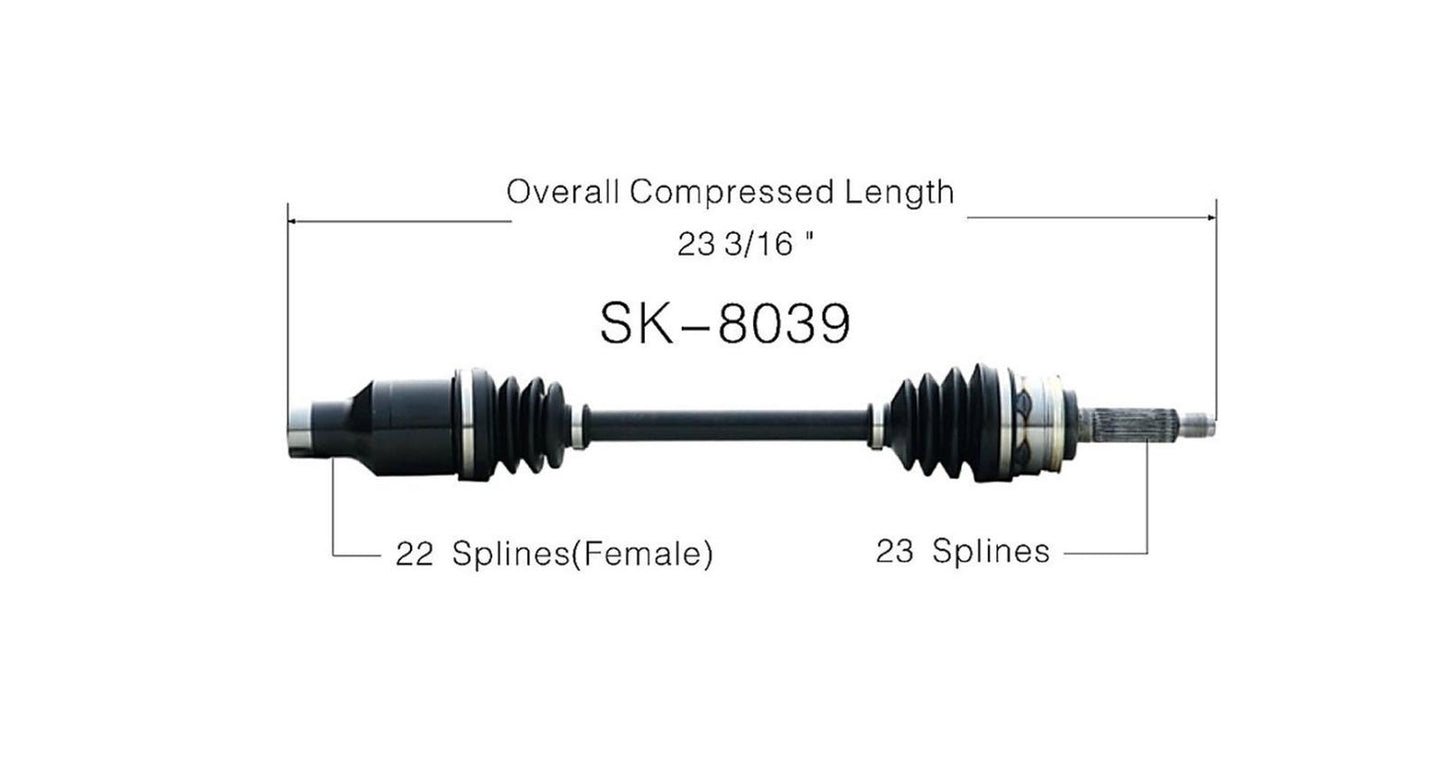 CV Drive Axle Shaft Fits Suzuki Swift (SOHC) 1989-94 Front P