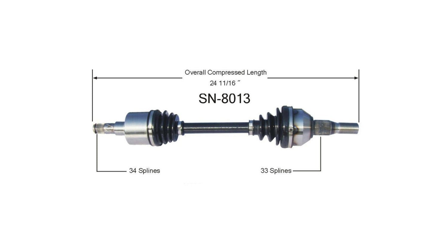 Nuevo eje de transmisión CV para Saturn Vue 2002-05 lado de transmisión delantera